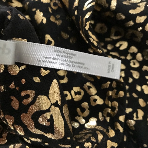 Cheetah/leopard black and gold Infiniti scarf - Picture 3 of 4